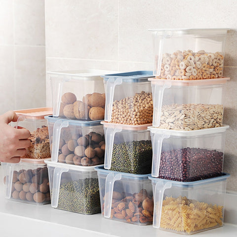 JARRA PLÁSTICA TRANSPARENTE PARA ARMAZENAR ALIMENTOS OTHERHOUSE