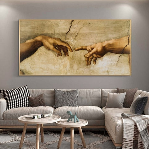 PINTURA EM TELA A CRIAÇÃO DE ADÃO K234/K235
