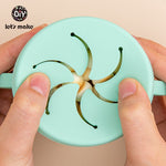 COPO DE SILICONE PARA BEBÊS À PROVA DE DERRAMAMENTO PAISLEY LET'S MAKE