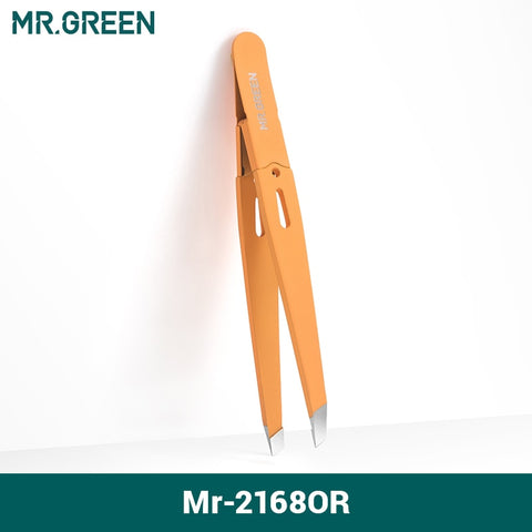 PINÇA PARA SOBRANCELHA AÇO INOXIDÁVEL MR-2168 MR. GREEN