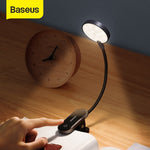 LUMINÁRIA PARA LEITURA C/ CLIPS DE LÂMPADA LED S/ FIO RECARREGÁVEL USB BASEUS