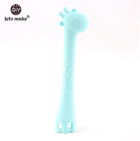 COLHER INFANTIL DE SILICONE PERSONALIZADA LET'S MAKE