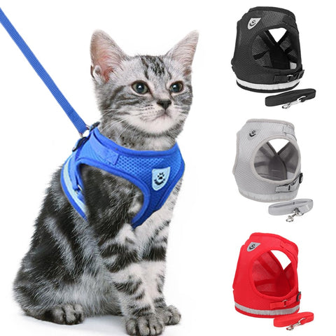 COLEIRA PEITORAL AJUSTÁVEL PARA GATOS E CÃES DCPET