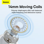 FONE DE OUVIDO INTRA-AURICULAR COM MICROFONE C17 BASEUS