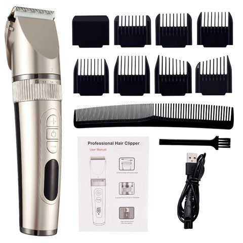 MÁQUINA BARBA E CABELO IMPERMEÁVEL USB P93155 MUBITTU